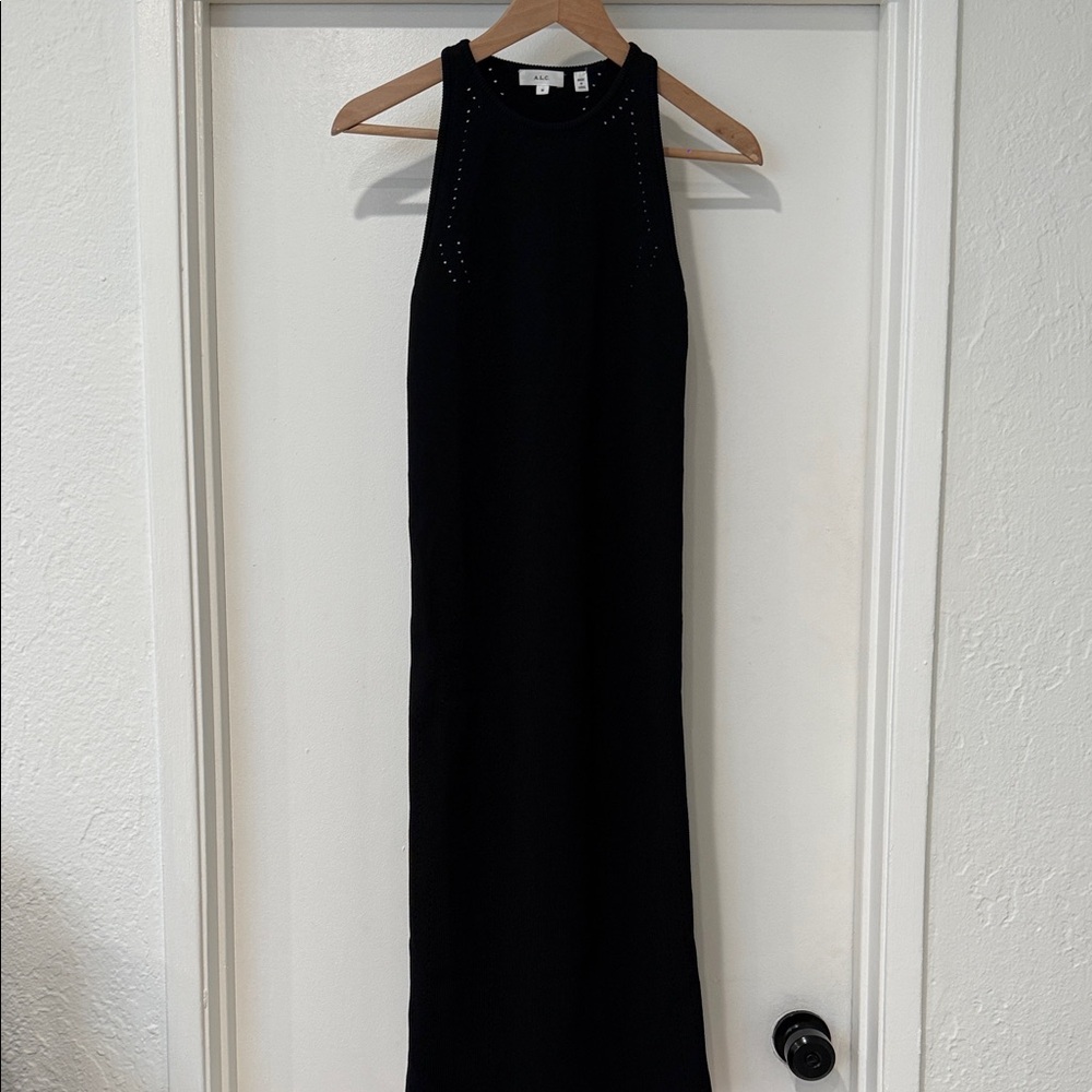 A.L.C. Black Bandage Racer Back Tank Dress Sz M - Picture 3 of 10